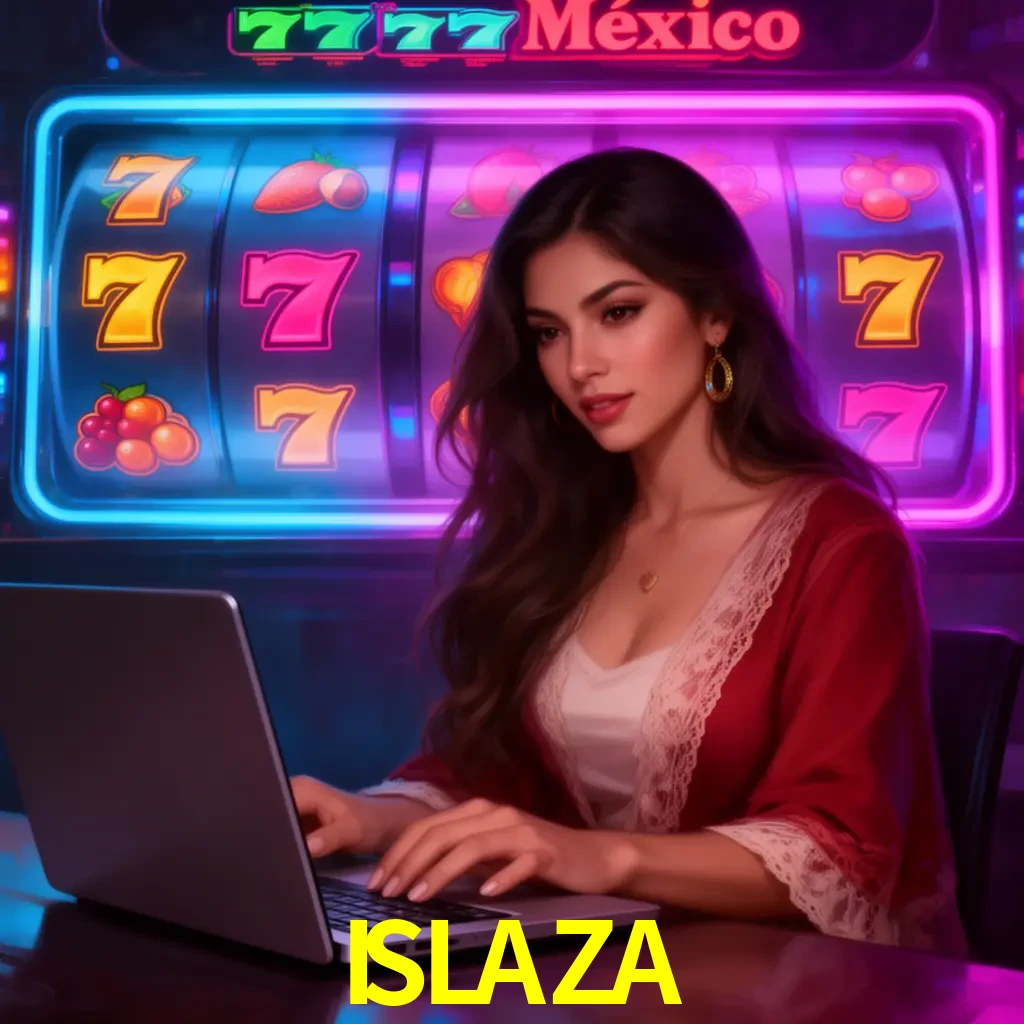ISLAZA Slots - tragamonedas, RTP y control Tragamonedas ISLAZA con símbolos, saldo móvil y reglas de apuesta visibles